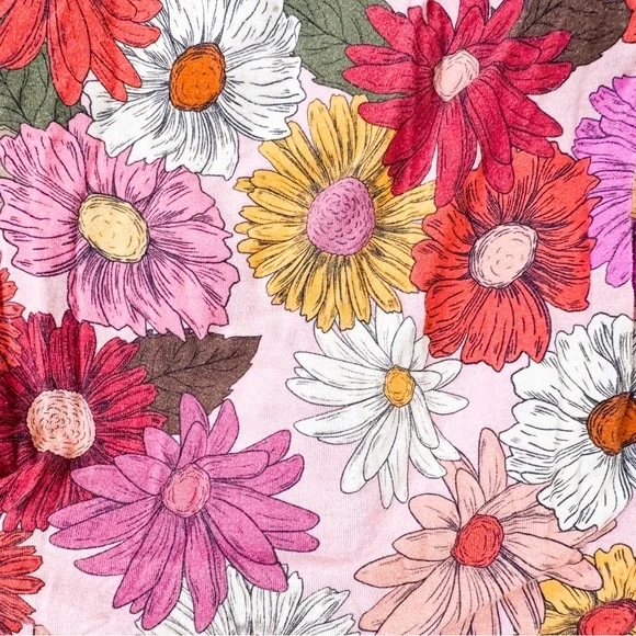 Posh Peanut | “Della” Floral Print Footie Ruffled Zippered One Piece - Picture 4 of 8